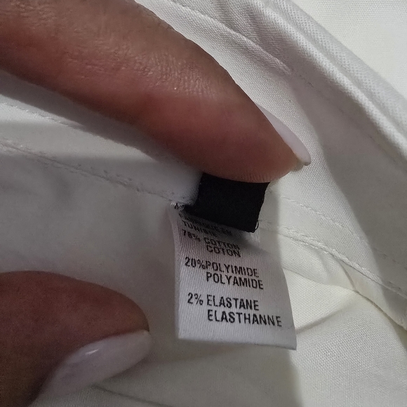 Emporio Armani Crisp White Dress Shirt SIZE M. NWT Has Authentification Card - Picture 11 of 12